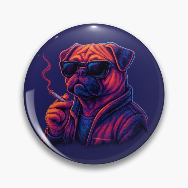 Item preview, Mops z papierosem designed and sold by Motherkey.