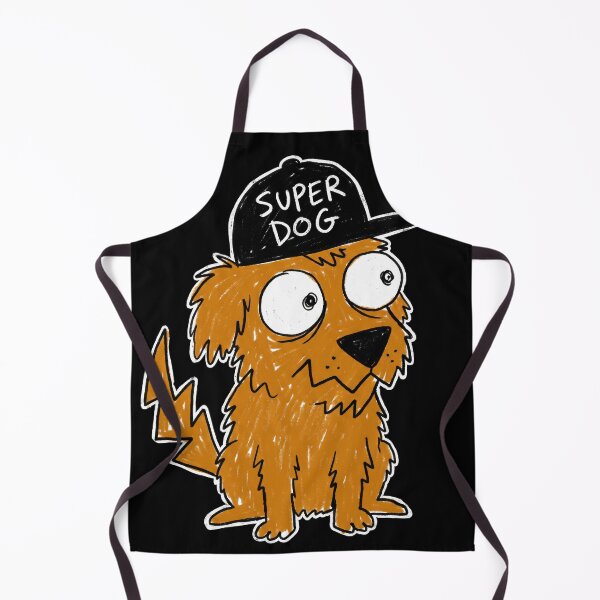 Item preview, Cute Scruffy Orange Dog Wearing Black Hat Illustration - Quirky Puppy Graphic for T-Shirts and Stickers designed and sold by seven things shop.