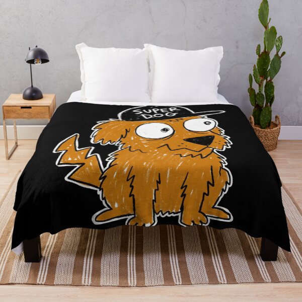 Item preview, Cute Scruffy Orange Dog Wearing Black Hat Illustration - Quirky Puppy Graphic for T-Shirts and Stickers designed and sold by seven things shop.