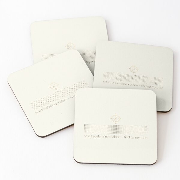 Item preview, Solo Traveler Never Alone Compass Travel Soulful designed and sold by SplashTastic.