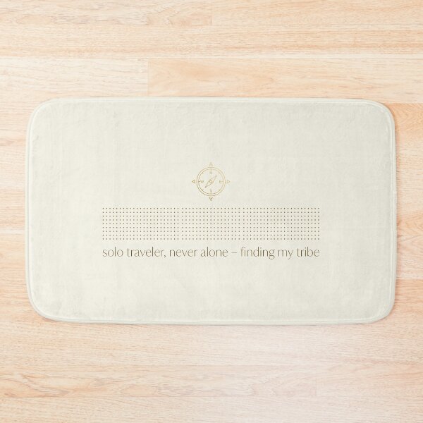 Item preview, Solo Traveler Never Alone Compass Travel Soulful designed and sold by SplashTastic.