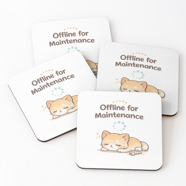 Item preview, Offline for Maintenance Cute Cat Funny Introvert Kawaii Design designed and sold by Cute-Corne.