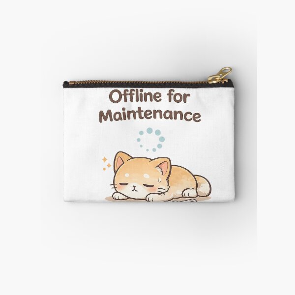 Item preview, Offline for Maintenance Cute Cat Funny Introvert Kawaii Design designed and sold by Cute-Corne.