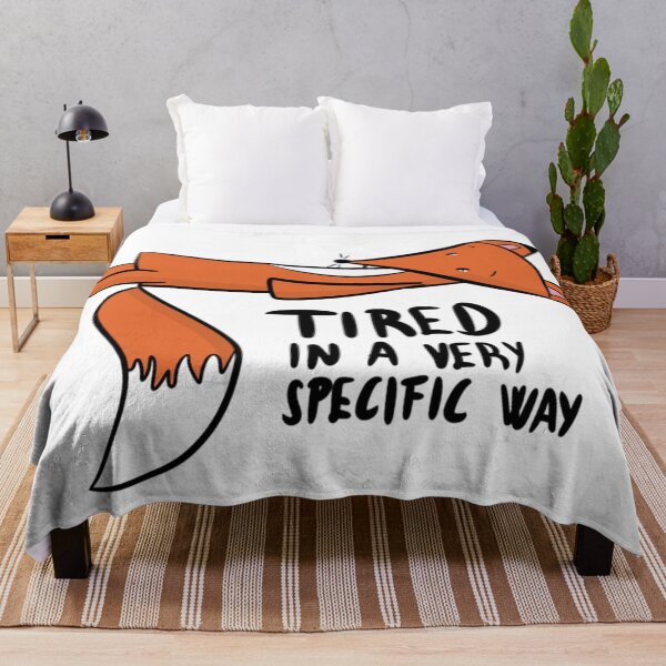 Item preview, Tired In A Very Specific Way Funny Burnout Fox designed and sold by DesignFreakArt.