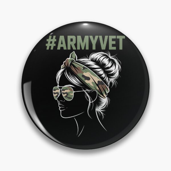Item preview, Army Vet Life Messy Bun Sunglasses Veterans Day designed and sold by flutsotizadi.