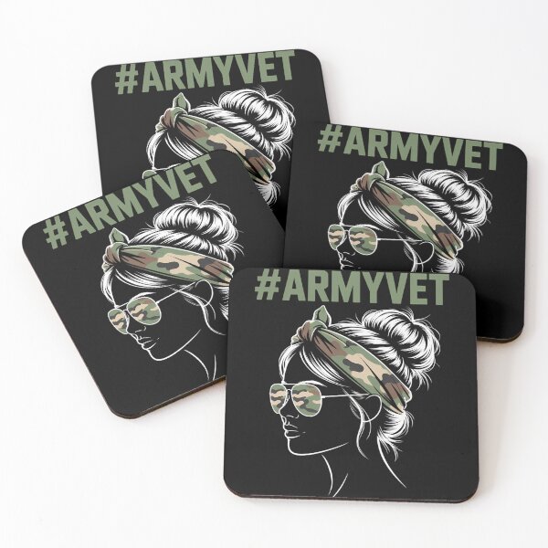 Item preview, Army Vet Life Messy Bun Sunglasses Veterans Day designed and sold by flutsotizadi.