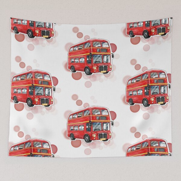 Item preview, Classic Red Double Decker Bus London UK Travel Design designed and sold by iamKRUK.