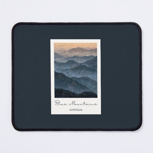 Item preview, Blue Mountains Australia Mountain Range Design - Vintage Souvenir designed and sold by twentytwo ART souvenir designs.