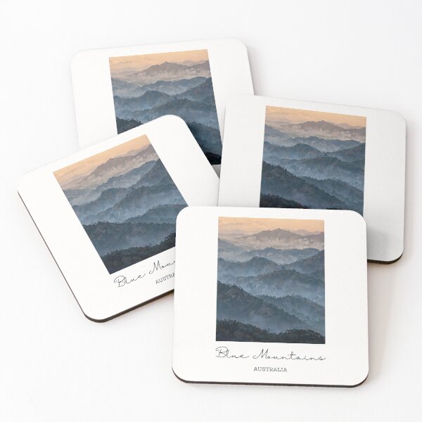 Item preview, Blue Mountains Australia Mountain Range Design - Vintage Souvenir designed and sold by twentytwo ART souvenir designs.