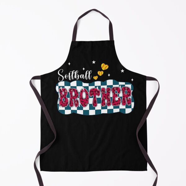 Item preview, Softball Brother Checkerboard Leopard Retro Tee designed and sold by LarryMBrown.