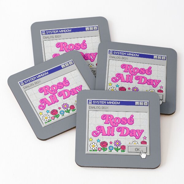 Item preview, Y2K Rosé All Day Windows Dialog Retro Digital designed and sold by SplashTastic.