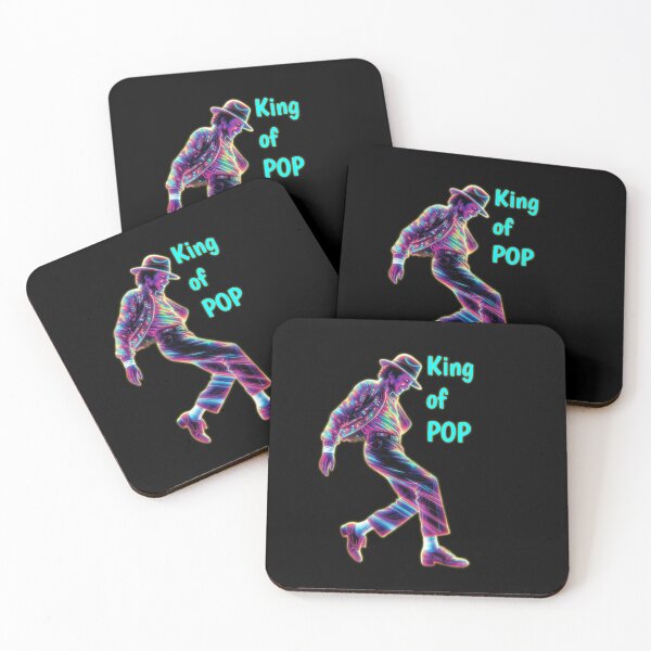 Item preview, MJ King Of Pop Neon Glow Dance Art designed and sold by ExploreAura Studio.