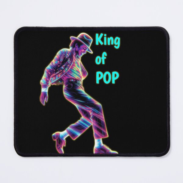 Item preview, MJ King Of Pop Neon Glow Dance Art designed and sold by ExploreAura Studio.