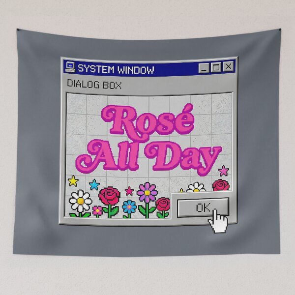 Item preview, Y2K Rosé All Day Windows Dialog Retro Digital designed and sold by SplashTastic.