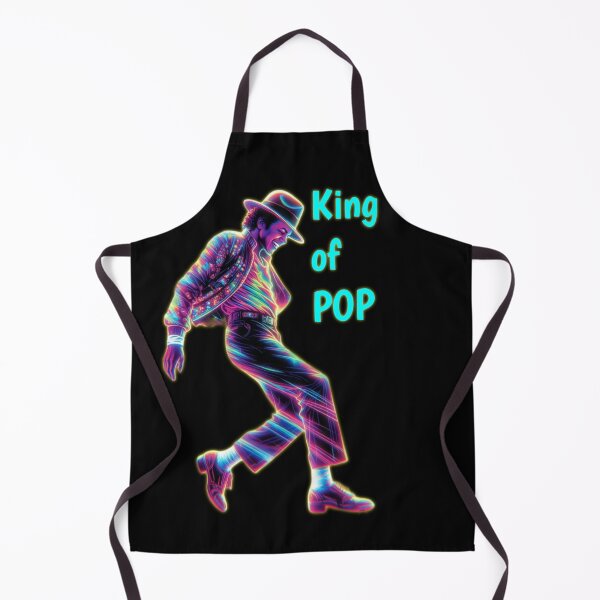 Item preview, MJ King Of Pop Neon Glow Dance Art designed and sold by ExploreAura Studio.