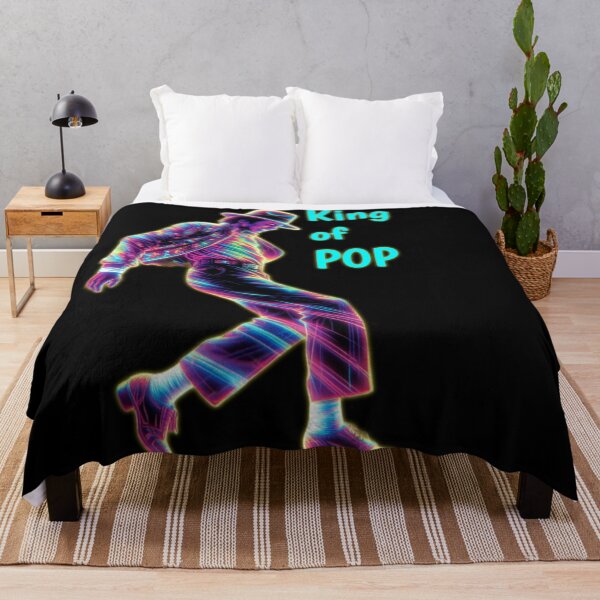 Item preview, MJ King Of Pop Neon Glow Dance Art designed and sold by ExploreAura Studio.