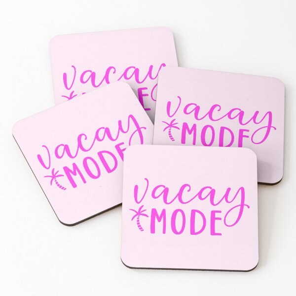 Item preview, Vacay Mode – pink palm Tree Vacation Design designed and sold by EmeraldeaArt.