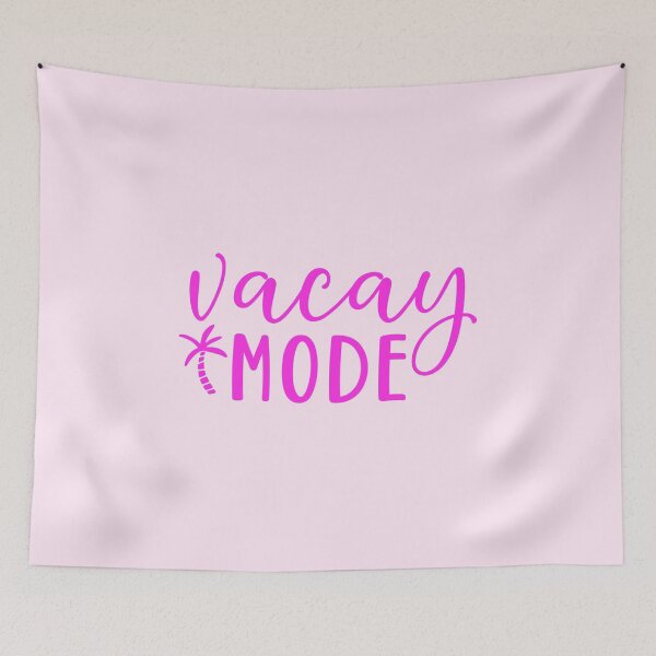 Item preview, Vacay Mode – pink palm Tree Vacation Design designed and sold by EmeraldeaArt.