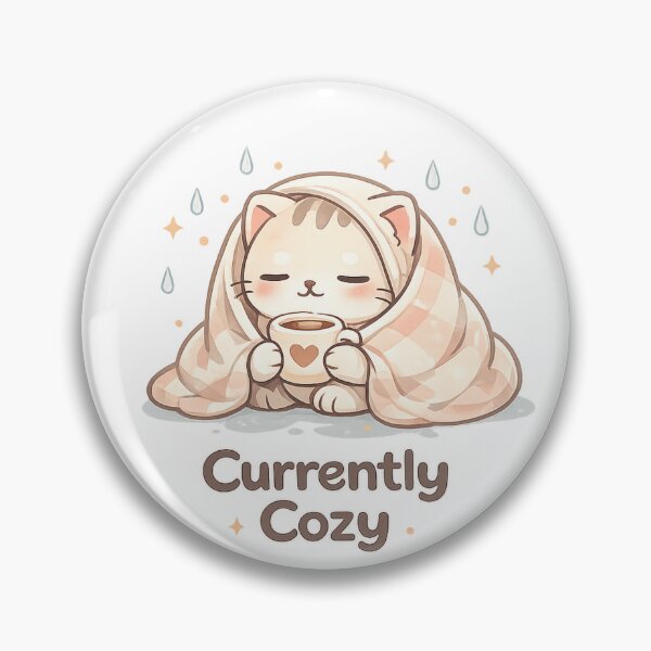 Aperçu de l'œuvre Actuellement, un café cosy et mignon avec un chat mignon au design kawaii. créée et vendue par Cute-Corne.