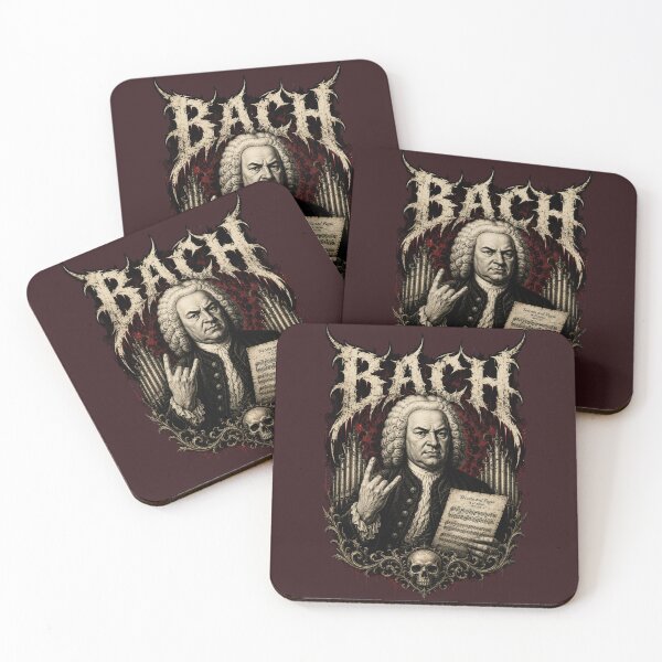 Item preview, Bach of the Damned — Baroque Death Metal Composer designed and sold by ThreadTheory976.