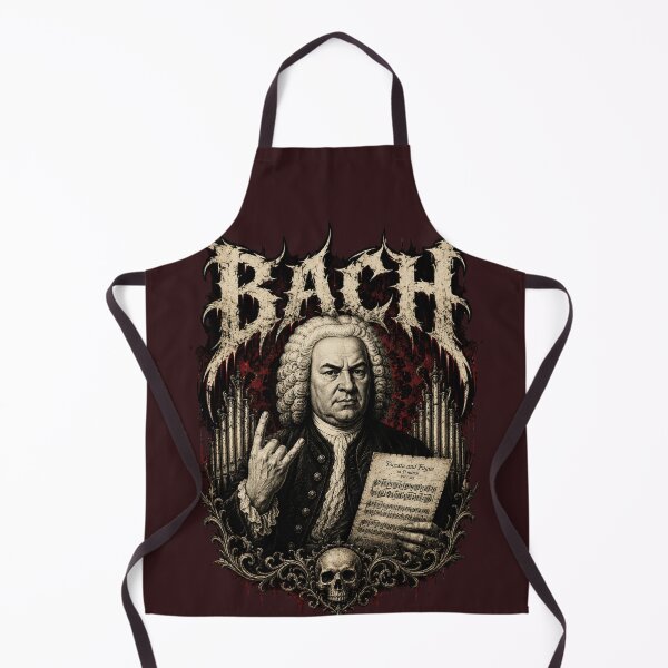 Item preview, Bach of the Damned — Baroque Death Metal Composer designed and sold by TheClockOutClub.