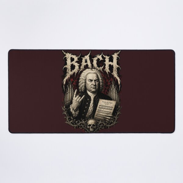 Item preview, Bach of the Damned — Baroque Death Metal Composer designed and sold by ThreadTheory976.