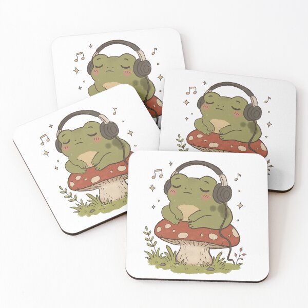 Item preview, Lo-Fi Frog Mushroom Chill designed and sold by MJ ART.