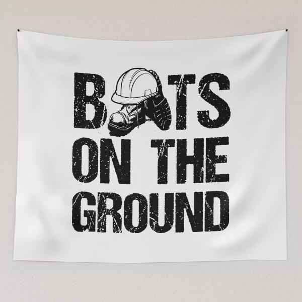Item preview, Boots on the Ground; Construction Worker; designed and sold by StickerApe.