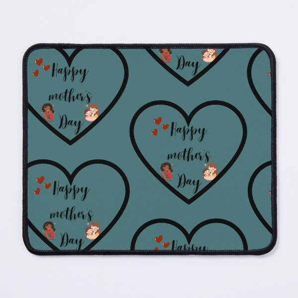 Item preview, A black heart outline and "Happy Mother's Day" designed and sold by Art70shop.