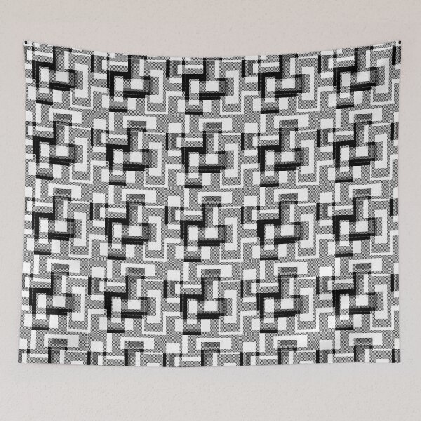 Item preview, Twill Weave Geometric Labyrinth Design Art designed and sold by PatternTitan.