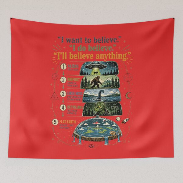 Item preview, I want to believe conspiracy theories designed and sold by CoolCrazyQuirky.