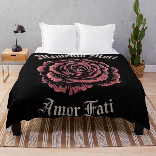 Item preview, Memento Mori Amor Fati Rose Latin Phrase Philosophy designed and sold by raeganluskanor.