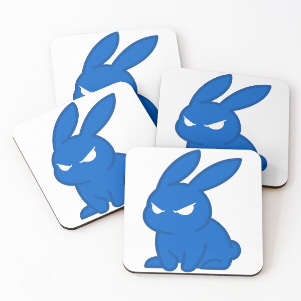 Item preview, Angry Blue Bunny Vector Illustration designed and sold by seven things shop.