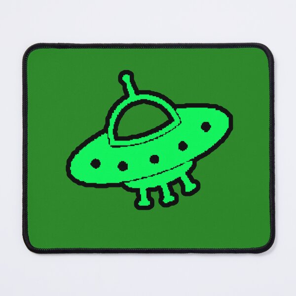Item preview, UFO Green Pixel UFO Alien Retro Extraterrestrial Cute designed and sold by AstronautMerch.