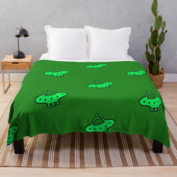 Item preview, UFO Green Pixel UFO Alien Retro Extraterrestrial Cute designed and sold by AstronautMerch.