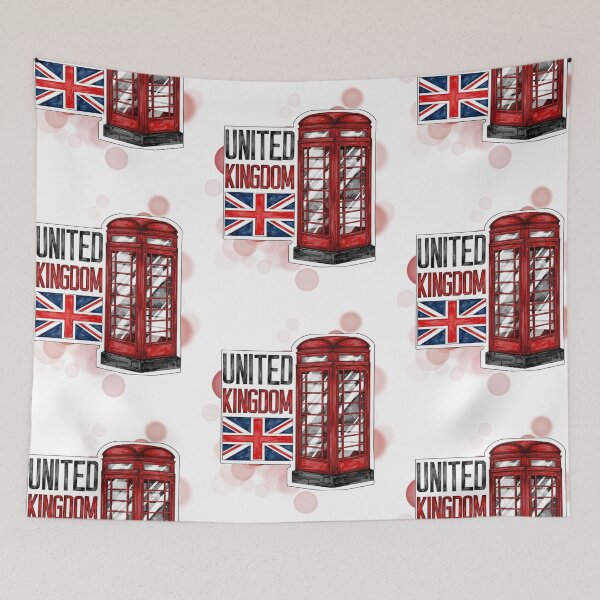 Item preview, United Kingdom Postage Stamp with Red Telephone Booth Design designed and sold by iamKRUK.