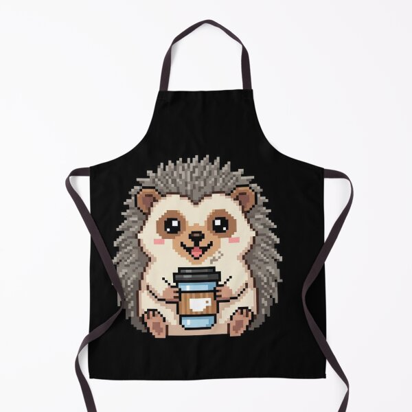 Item preview, Hedgehog Coffee Pixel Art designed and sold by BhadzCheetah.