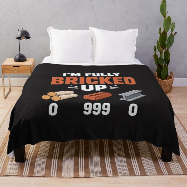 Item preview, Funny Bricked Up Meme Construction Worker Gamer Humor Design designed and sold by kiralynstration.