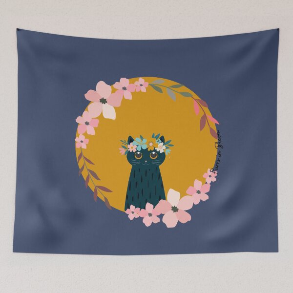 Item preview, Purrs in Bloom designed and sold by WeaselsStuff.