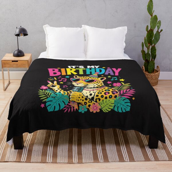 Item preview, Its My Birthday Leopard Party Animal Retro Kids Birthday Design designed and sold by kiralynstration.