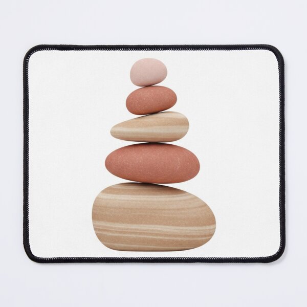 Item preview, Minimalist Earthy Stone Sculpture: Cairn Illustration designed and sold by TheDenimArt.