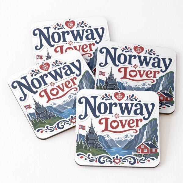Item preview, Vintage Norway Fjord Scenic Travel Souvenir designed and sold by Beyond Destinations.