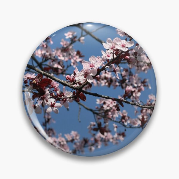 Item preview, Flowering Cherry Tree Branches Against Blue Sky designed and sold by BalkanBloom.