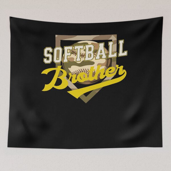 Item preview, Camo Softball Brother Sports Tee designed and sold by LarryMBrown.