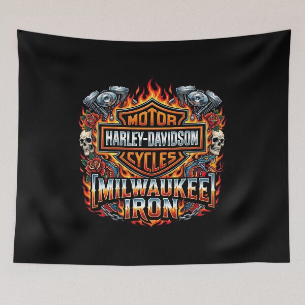 Item preview, Milwaukee Iron Harley Davidson Retro American Cruiser Design designed and sold by enzoade.