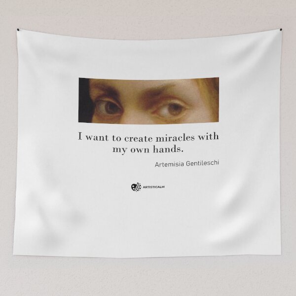 Item preview, Artisticalm - Artemisia Gentileschi Inspirational Art Quote Minimal Design Mindfulness Art designed and sold by Esoniana Design.