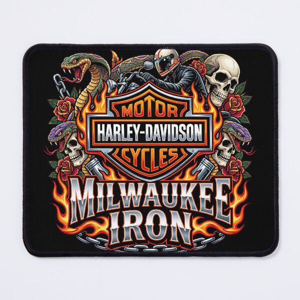 Item preview, Milwaukee Iron Harley Davidson Motorcycle Enthusiast Artwork designed and sold by enzoade.