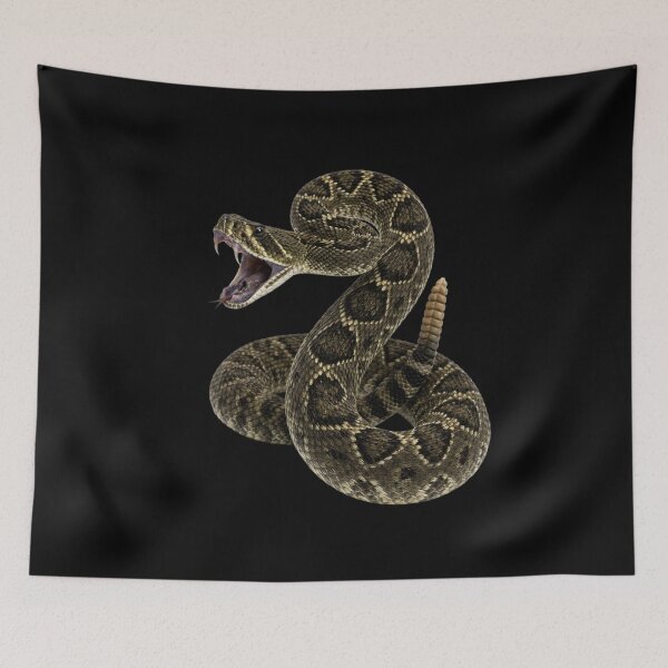 Item preview, Realistic Rattlesnake Striking Pose Illustration designed and sold by RoyalDeluxGo.