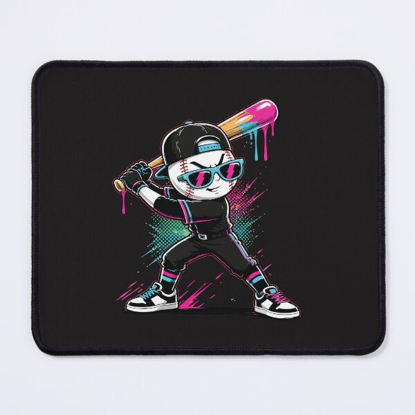 Item preview, Funny Baseball Ice Cream Drip Retro Kids Sports Graphic Design designed and sold by kiralynstration.