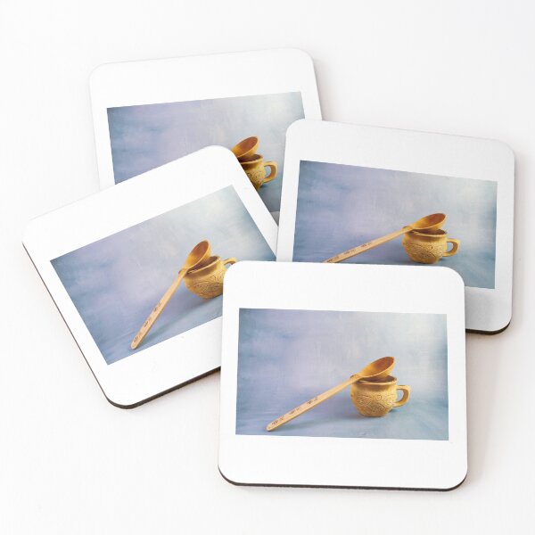 Item preview, Handmade Clay Mug and Wooden Spoon designed and sold by EirinDesign.